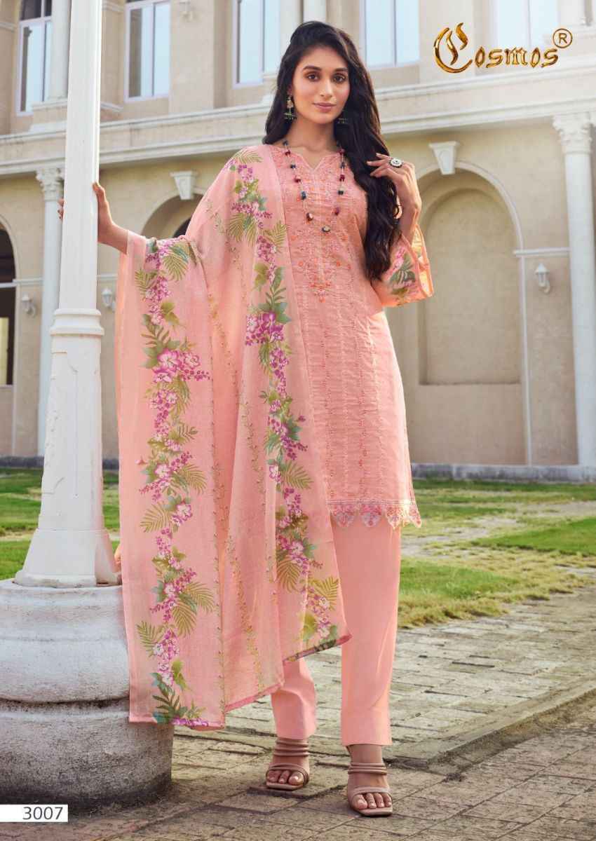 Cosmos Noor Embroidered Vol 3 Lawn Dress Material 10 pcs Catalogue