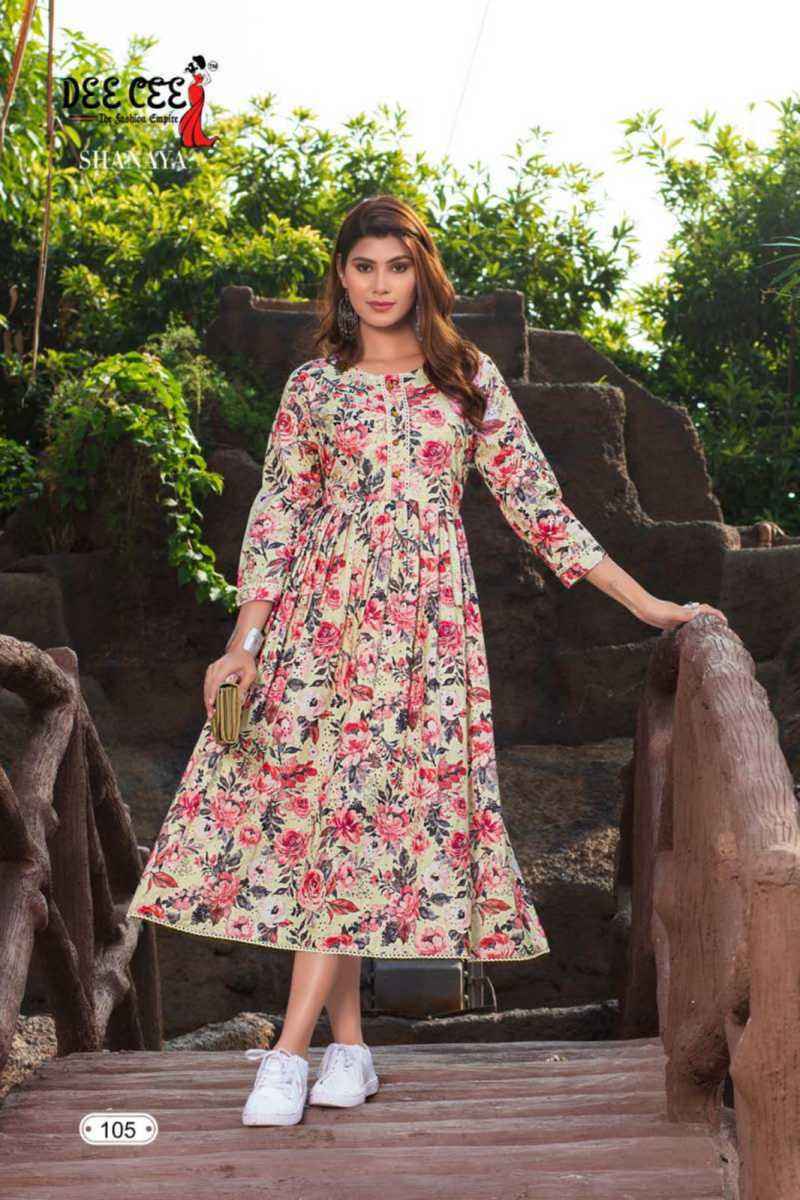 Dee Cee Shanaya Rayon Kurti 6 pcs Catalogue