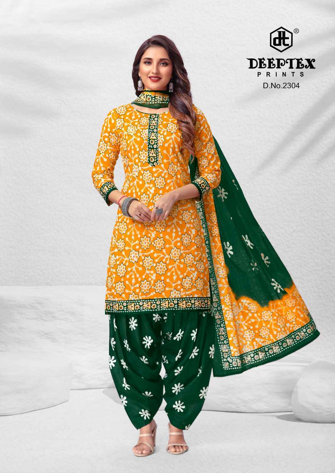 Deeptex Prints Batik Plus Vol 23 Cotton Dress Material 10 pcs Catalogue