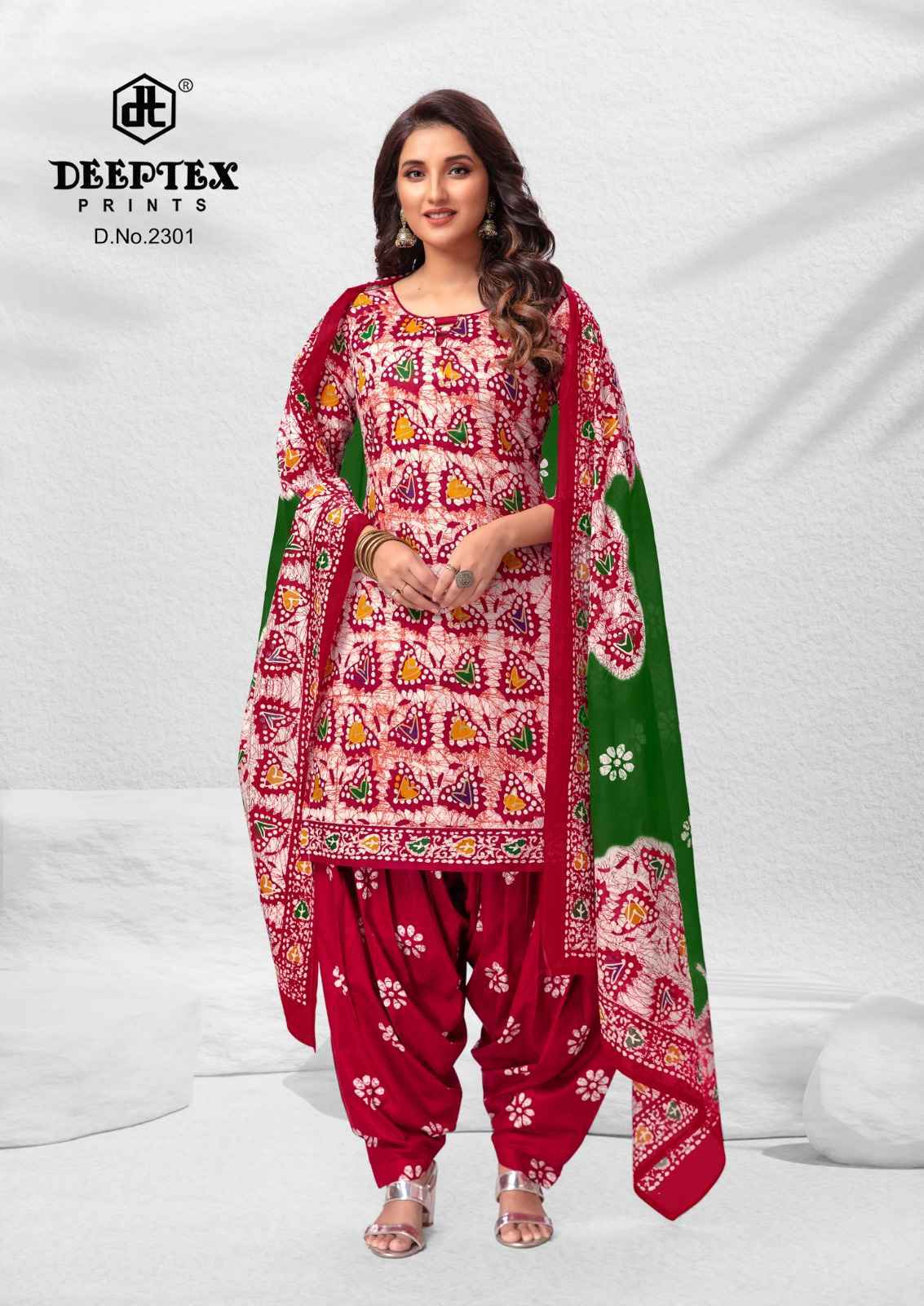 Deeptex Prints Batik Plus Vol 23 Cotton Dress Material 10 pcs Catalogue