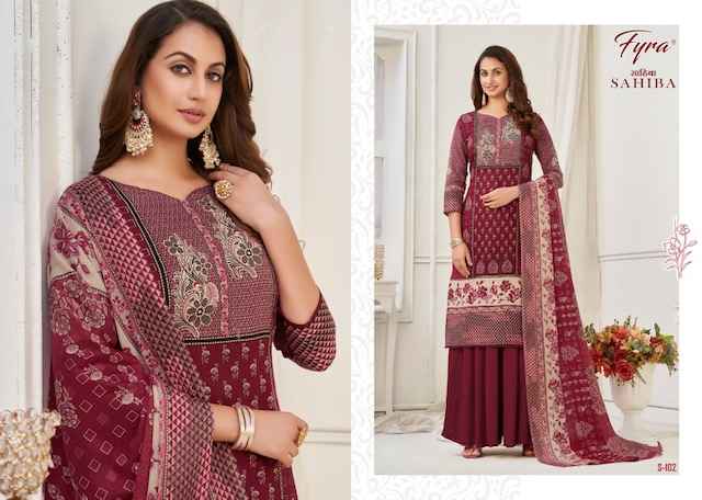 Fyra Designing Hub Sahiba Heavy Lawn Dress Material 10 pcs Catalogue