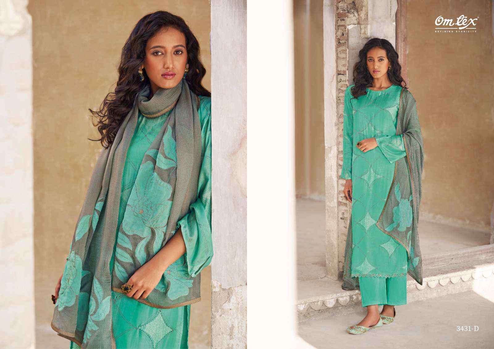 Ganga Nikhara Silk Dress Material 4 pcs Catalogue