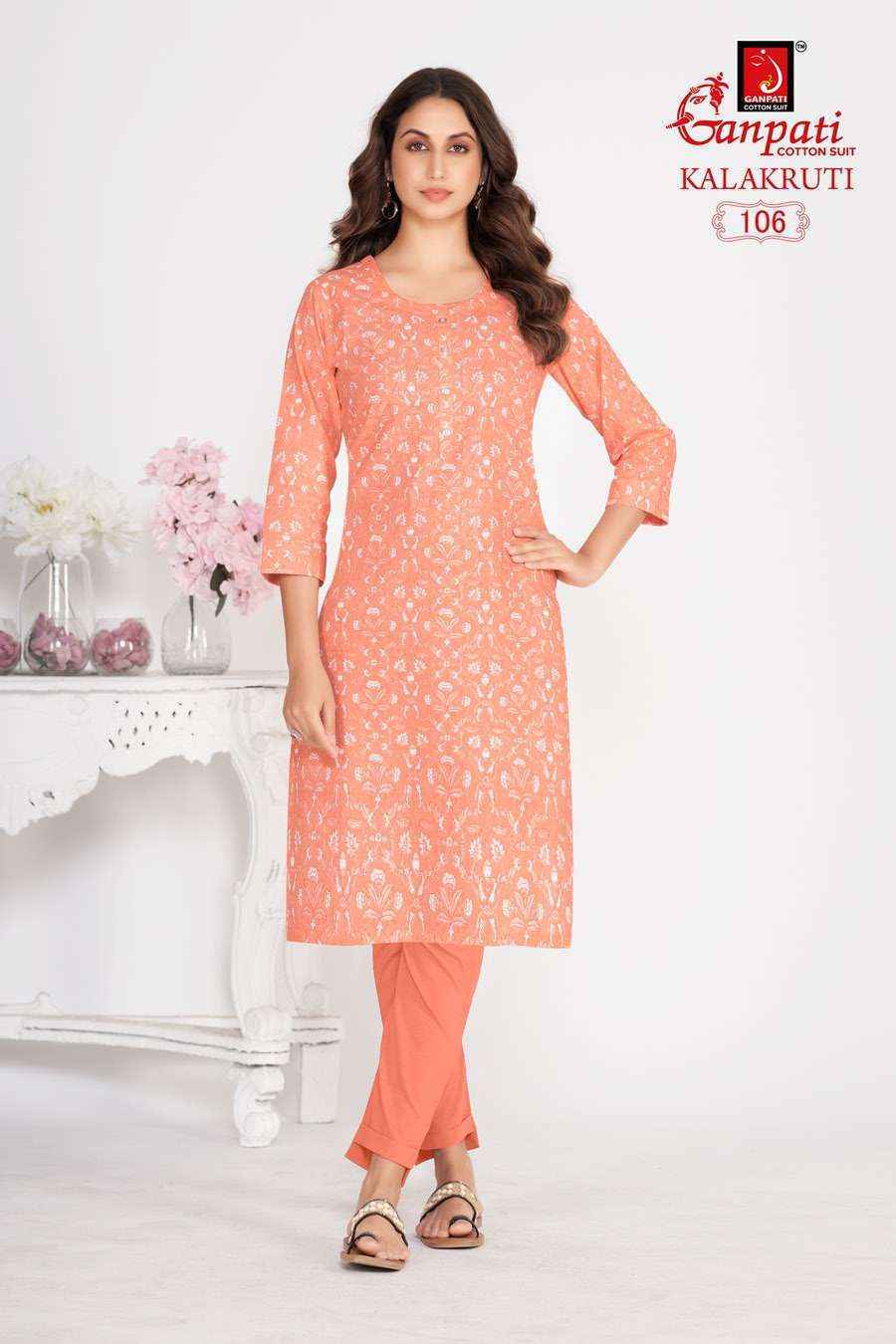 Ganpati Kalakruti Vol 29 Cotton Kurti With Pant Wholesale Online