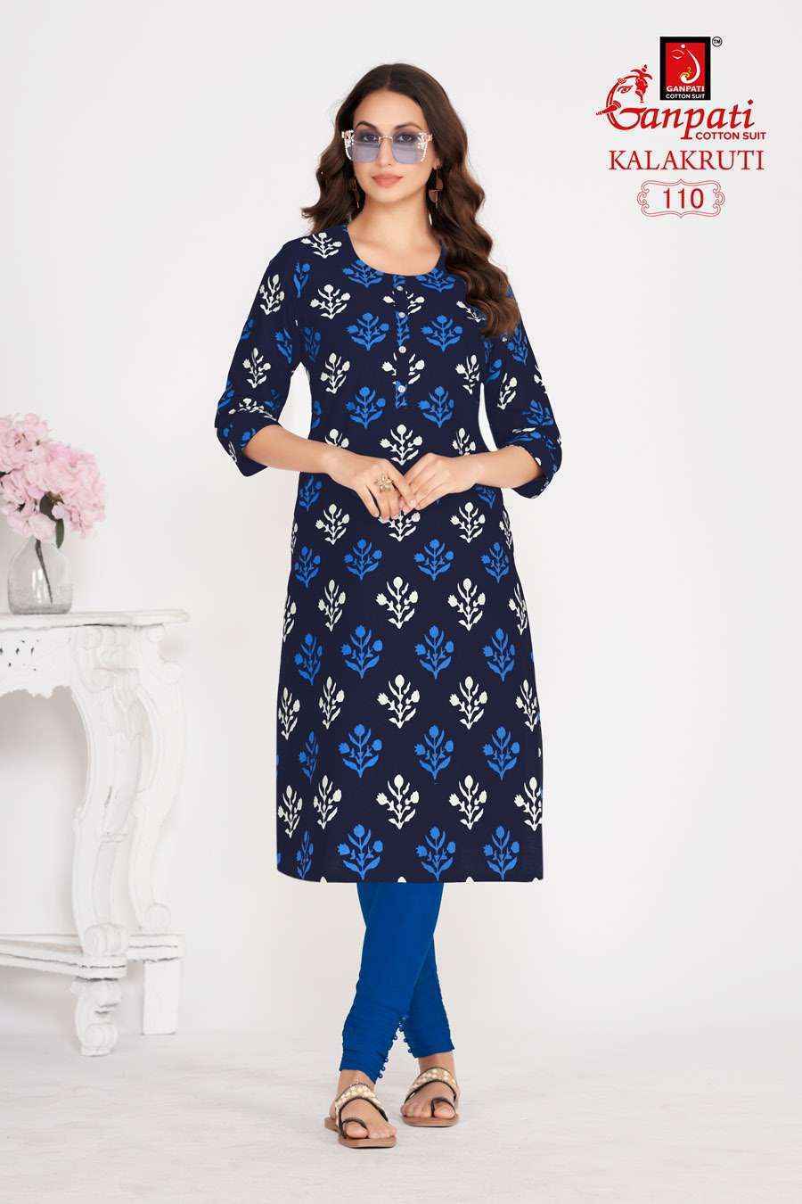 Ganpati Kalakruti Vol 29 Cotton Kurti With Pant Wholesale Online