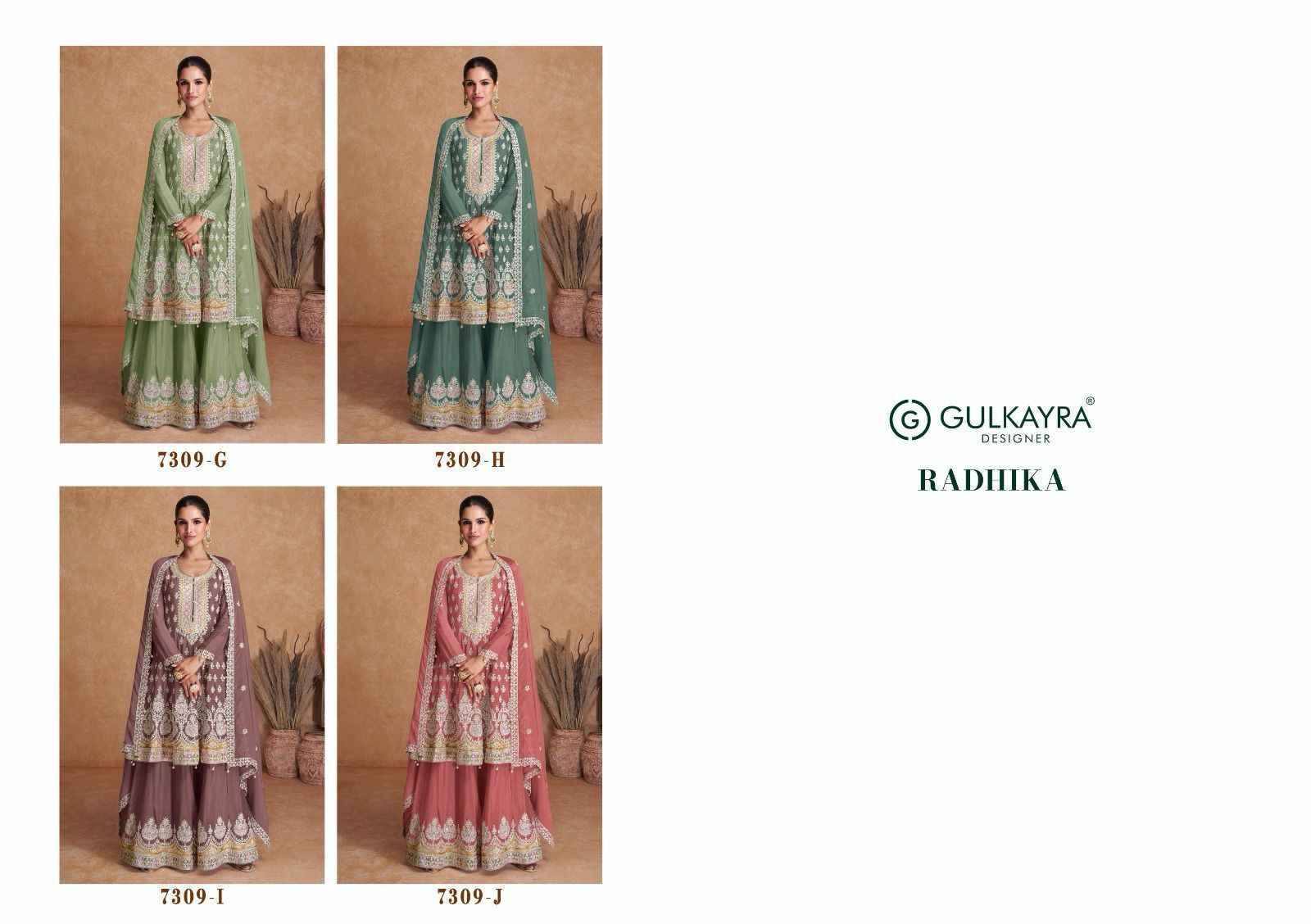 Gulkayra Designer Radhika Readymade Chinon Dress 4 pcs Catalogue