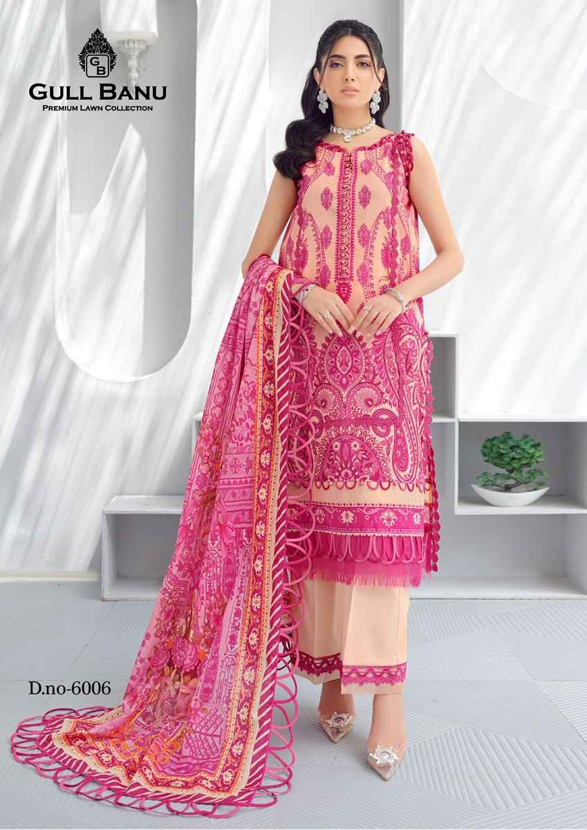 Gull Aahmed Gull Banu Vol 6 Lawn Cotton Dress Material 6 pcs Catalogue