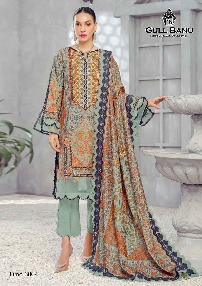 Gull Aahmed Gull Banu Vol 6 Lawn Cotton Dress Material 6 pcs Catalogue