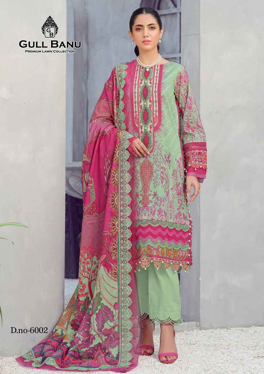 Gull Aahmed Gull Banu Vol 6 Lawn Cotton Dress Material 6 pcs Catalogue