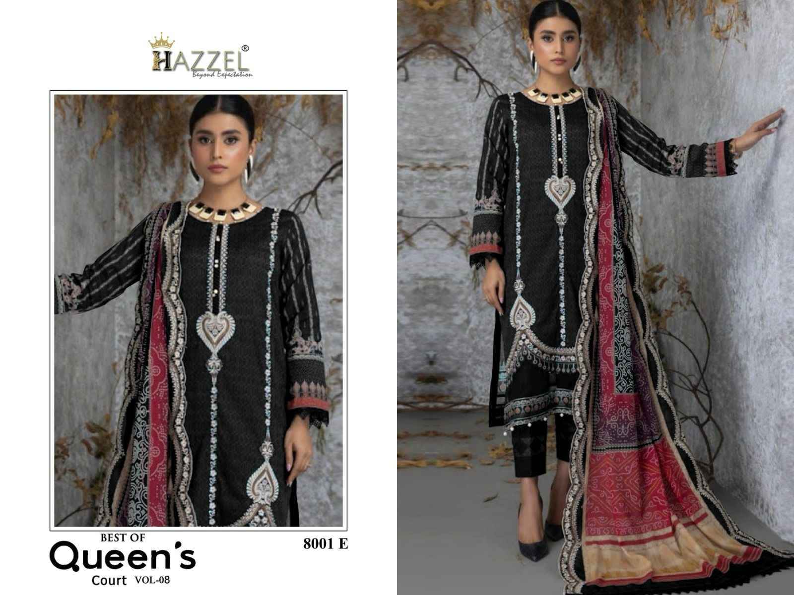 Hazzel Best Of Queens Court Vol 8 Cotton Dress Material 5 pcs Catalogue