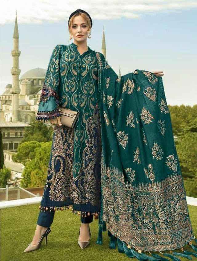 Hazzel Maria B Lawn Collection Cotton Dress Material 4 pcs Catalogue