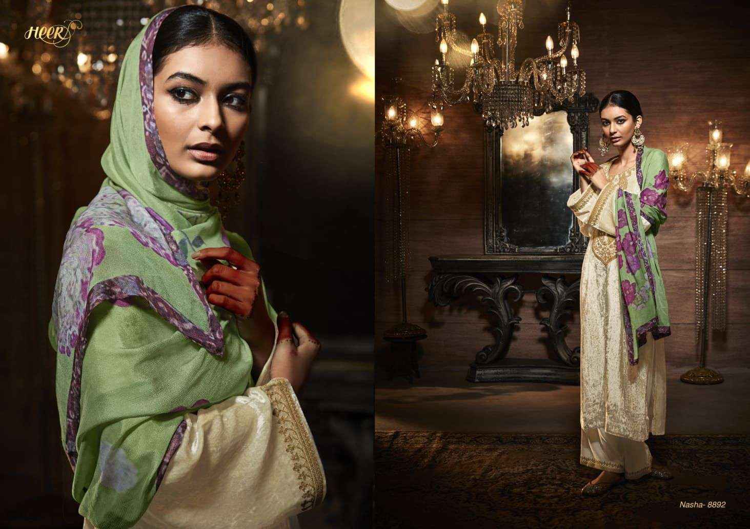 Heer Nasha Velvet Dress Material 8 pcs Catalogue