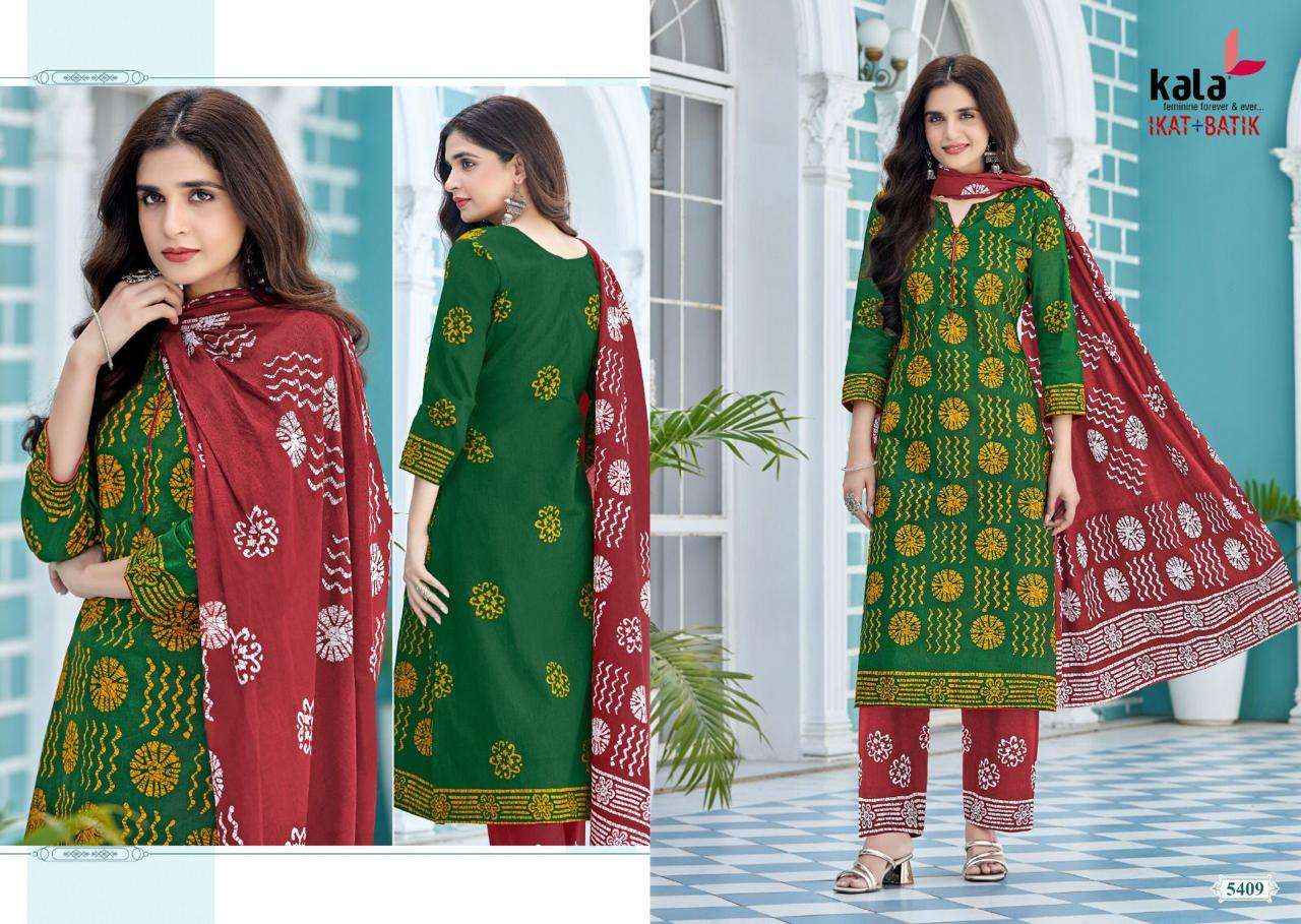 Kala Fashion Batik Plus Ikkat Vol 1 Cotton Dress Material 12 pcs Catalogue