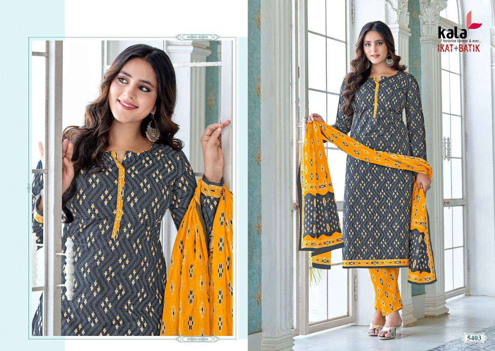 Kala Fashion Batik Plus Ikkat Vol 1 Cotton Dress Material 12 pcs Catalogue