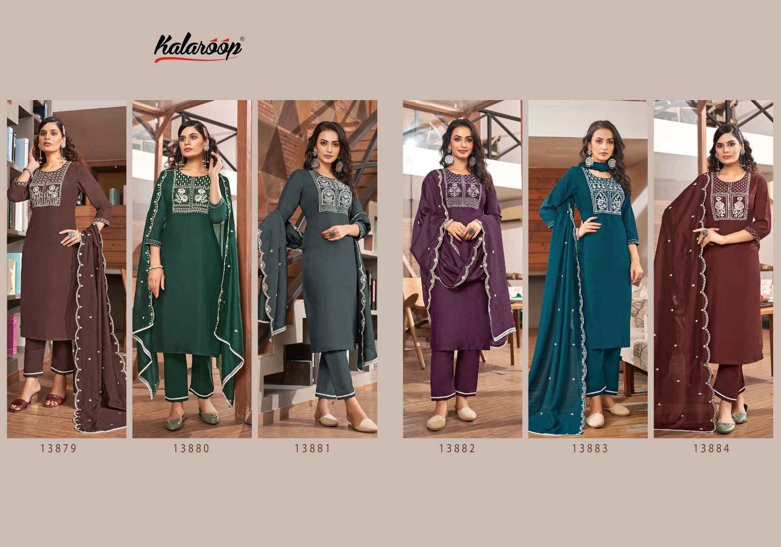 Kalaroop Blossom Rayon Kurti Combo 6 pcs Catalogue