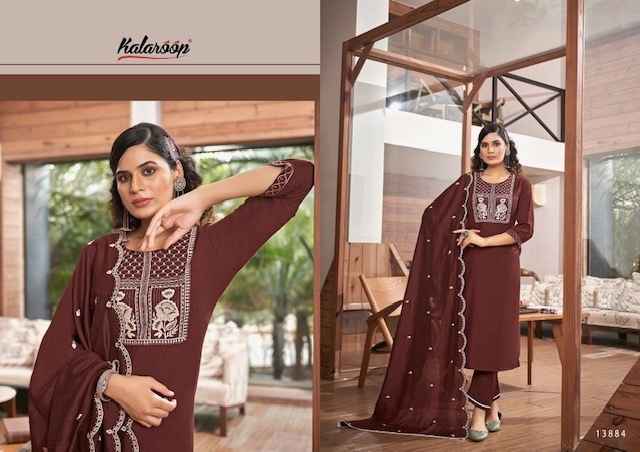 Kalaroop Blossom Rayon Kurti Combo 6 pcs Catalogue