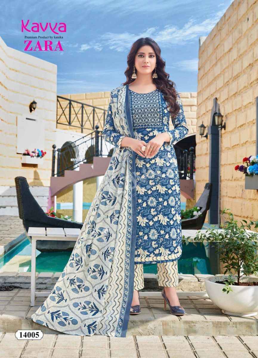 Kavya Zara Vol 14 Readymade Cotton Dress 10 pcs Catalogue