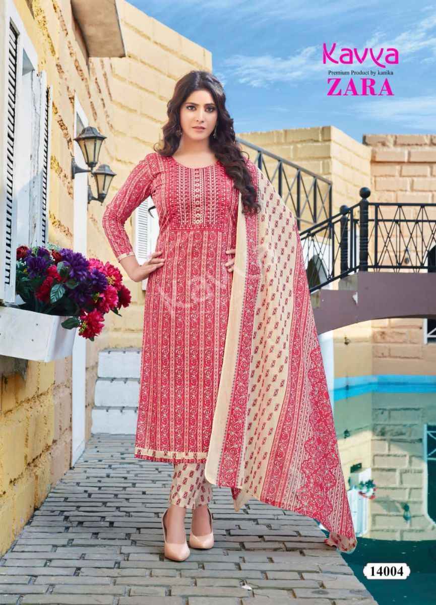 Kavya Zara Vol 14 Readymade Cotton Dress 10 pcs Catalogue