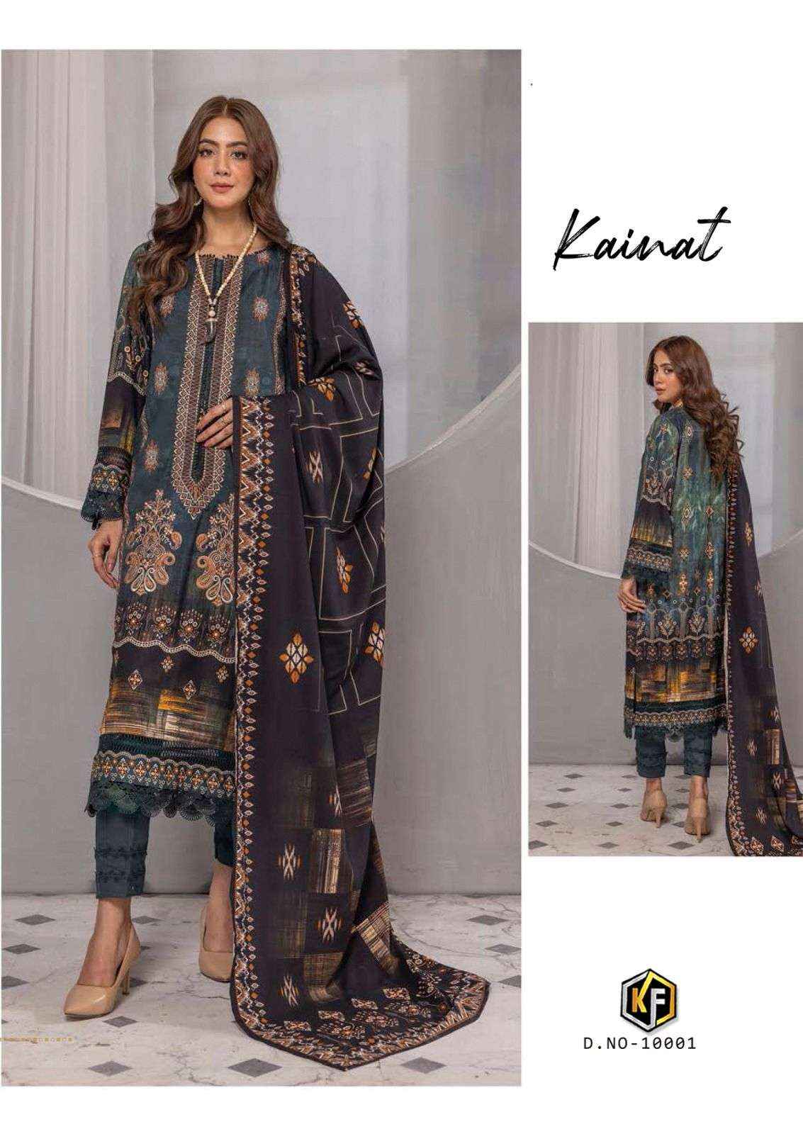 Keval Fab Kainat Vol 10 Lawn Cotton Dress Material 6 pcs Catalogue