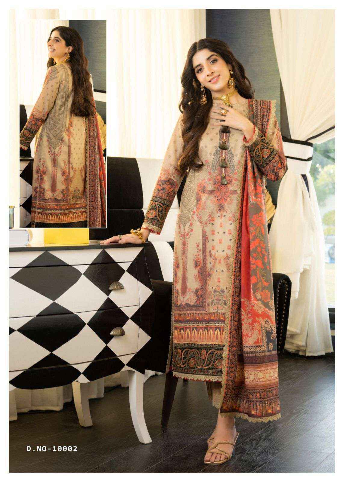 Keval Fab Zara Ali Firdous Vol 10 Readymade Cotton Dress 6 pcs Catalogue