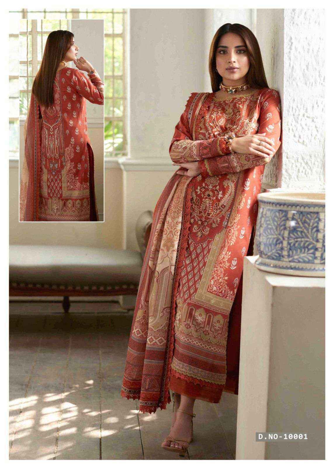 Keval Fab Zara Ali Firdous Vol 10 Readymade Cotton Dress 6 pcs Catalogue