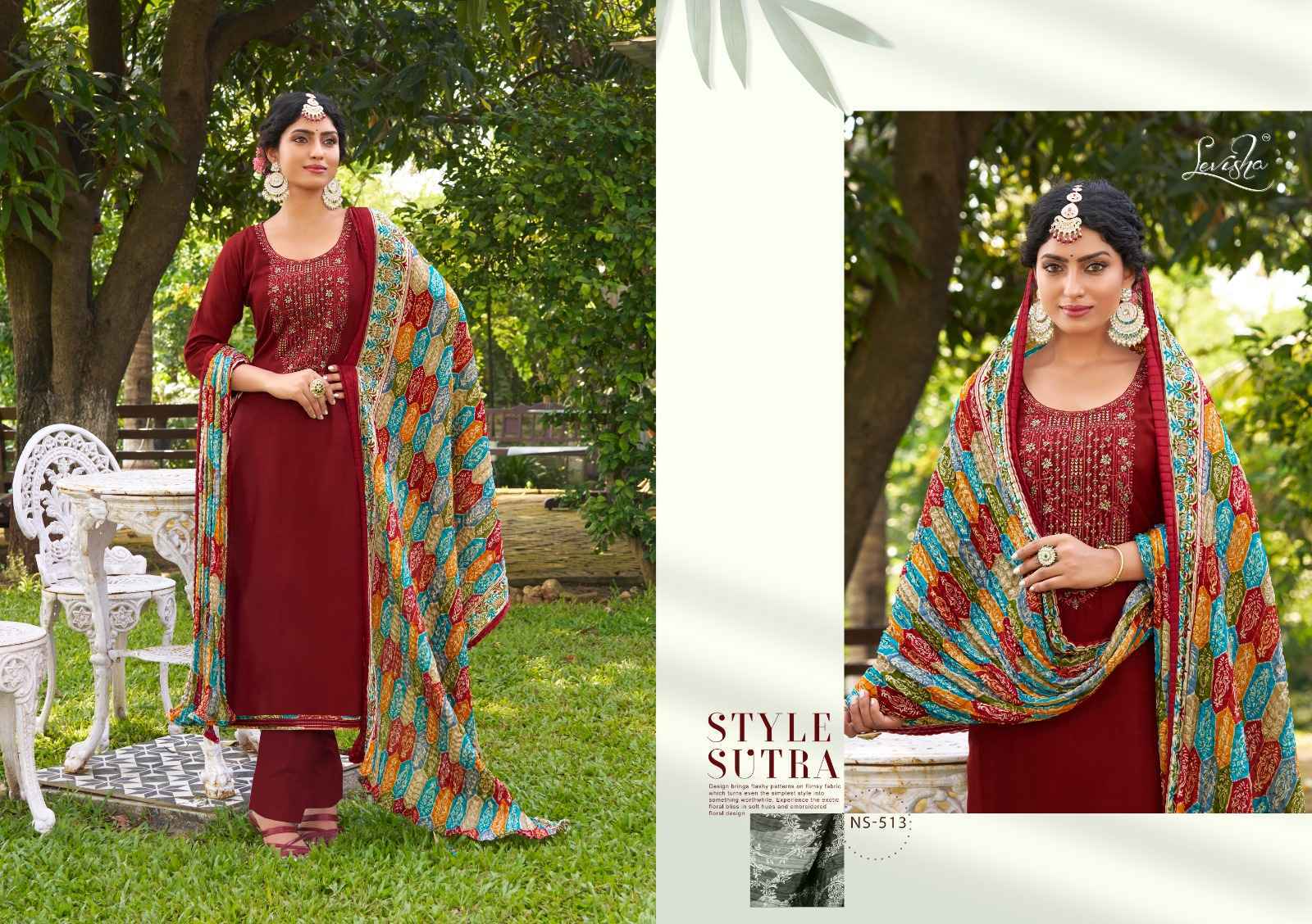 Levisha Nivisha Vol 7 Rayon Dress Material 6 pcs Catalogue