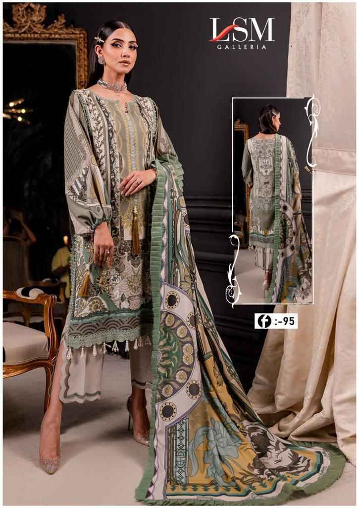 LSM Galleria Foirdous Queen Vol 9 Lawn Dress Material 6 pcs Catalogue