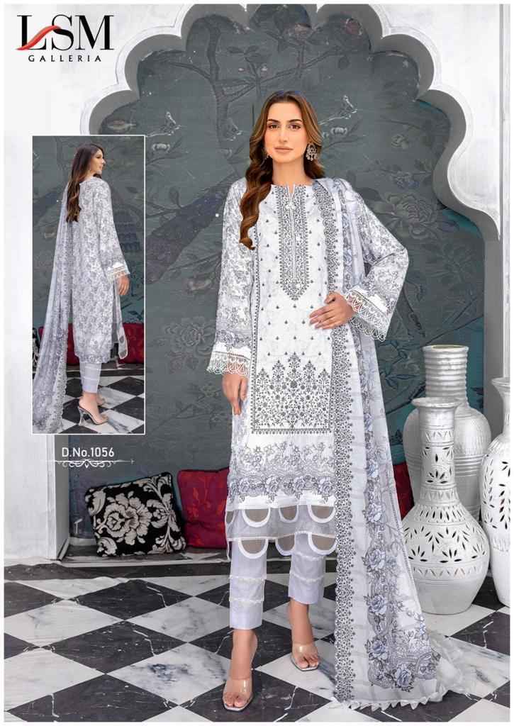 LSM Galleria Parian Dream Vol 6 Lawn Cotton Dress Material 6 pcs Catalogue