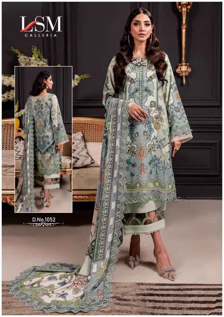 LSM Galleria Parian Dream Vol 6 Readymade Lawn Cotton Dress 6 pcs Catalogue