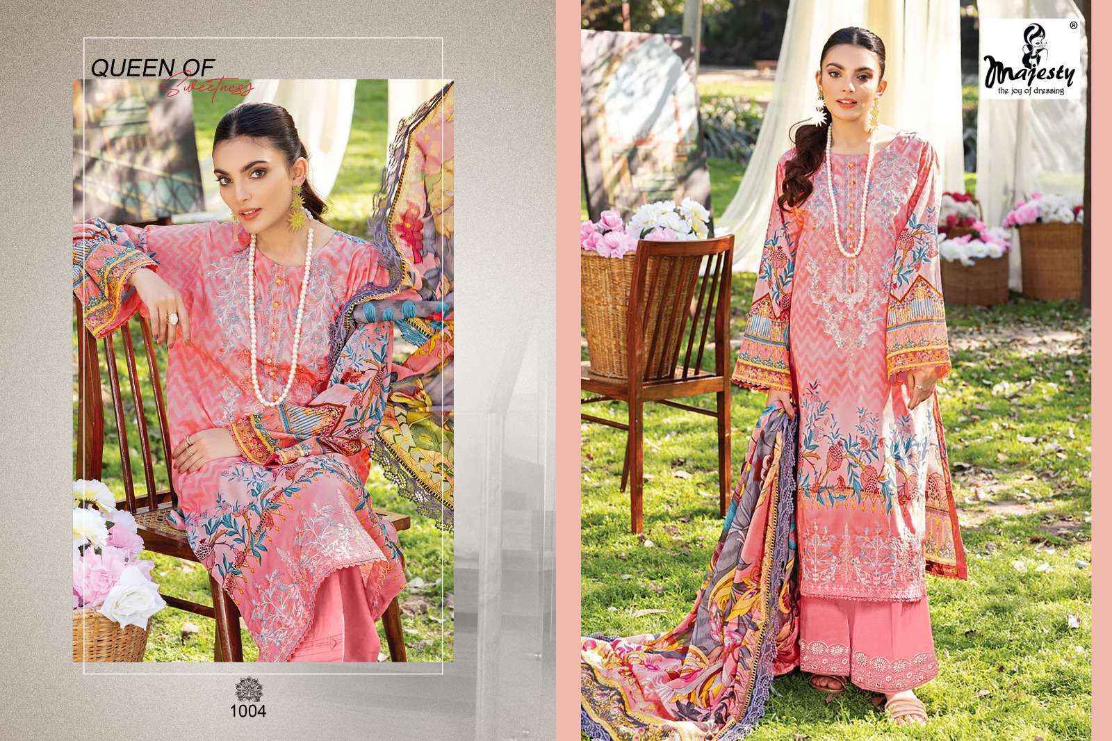 Majesty Firdous Vol 7 Cotton Dress Material 8 pcs Catalogue