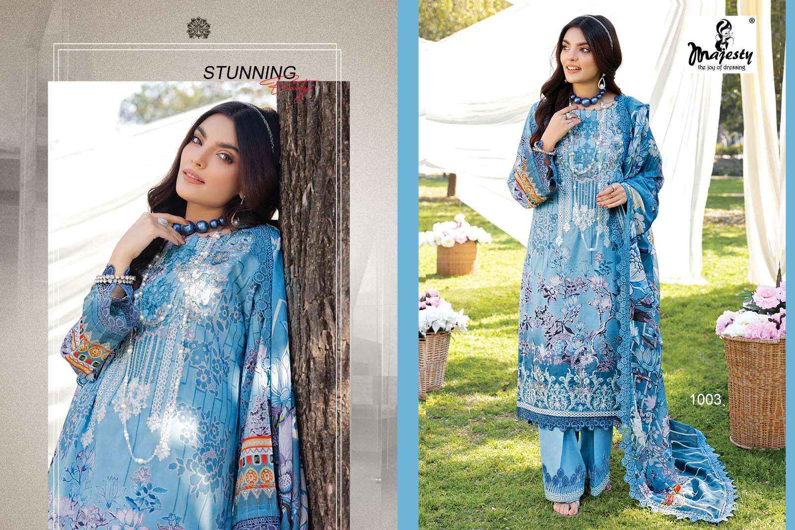 Majesty Firdous Vol 7 Cotton Dress Material 8 pcs Catalogue