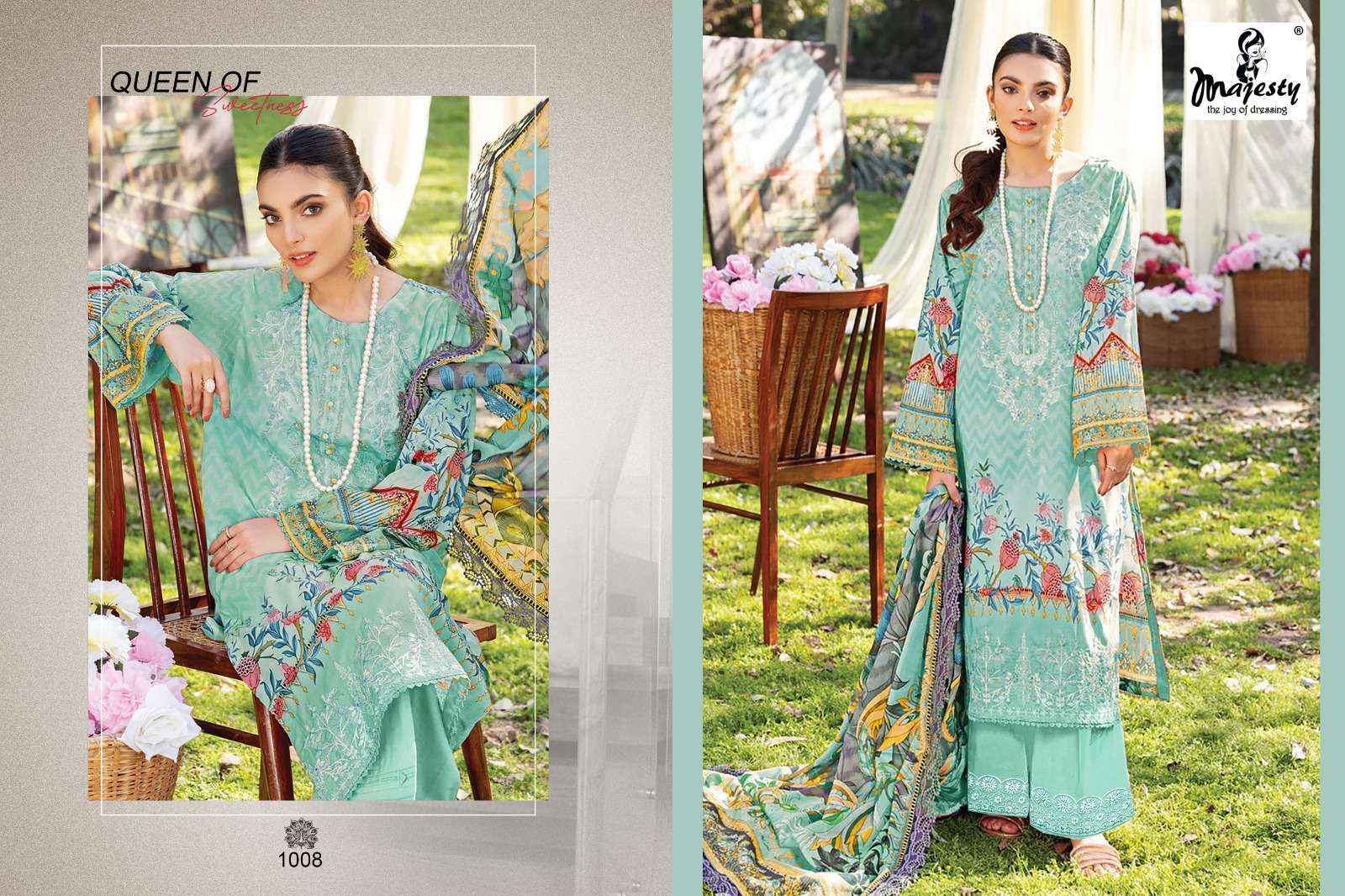 Majesty Firdous Vol 7 Cotton Dress Material 8 pcs Catalogue