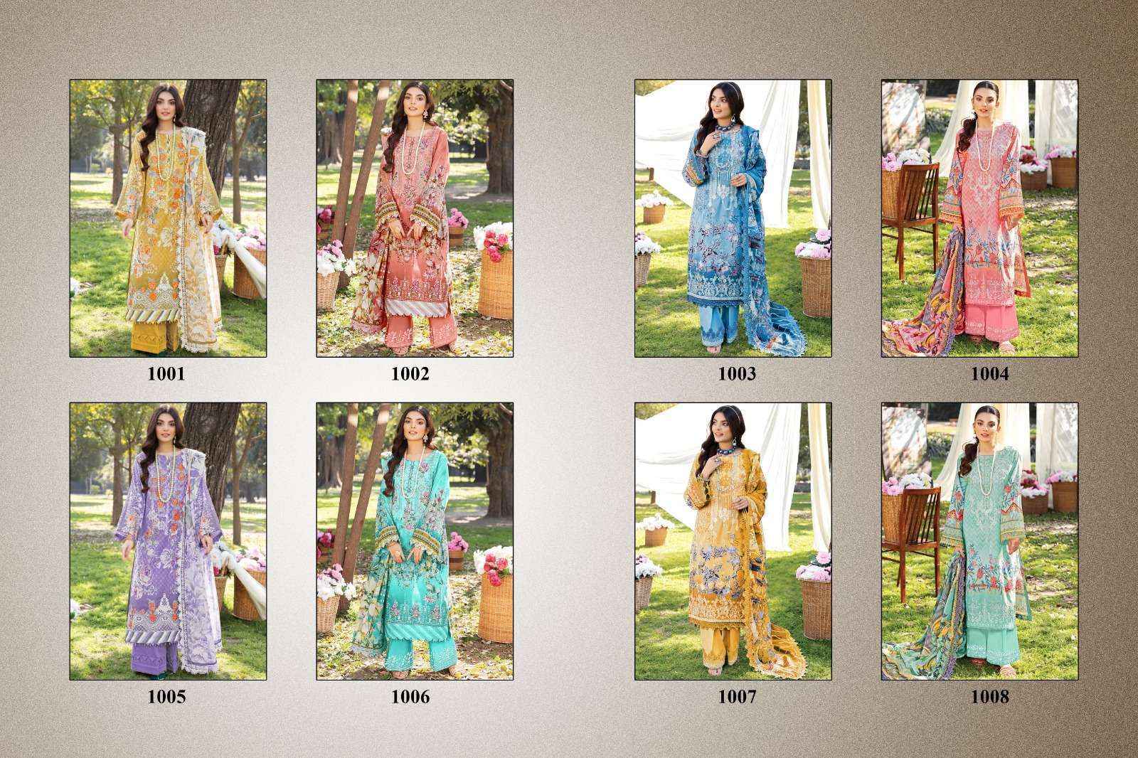 Majesty Firdous Vol 7 Cotton Dress Material 8 pcs Catalogue