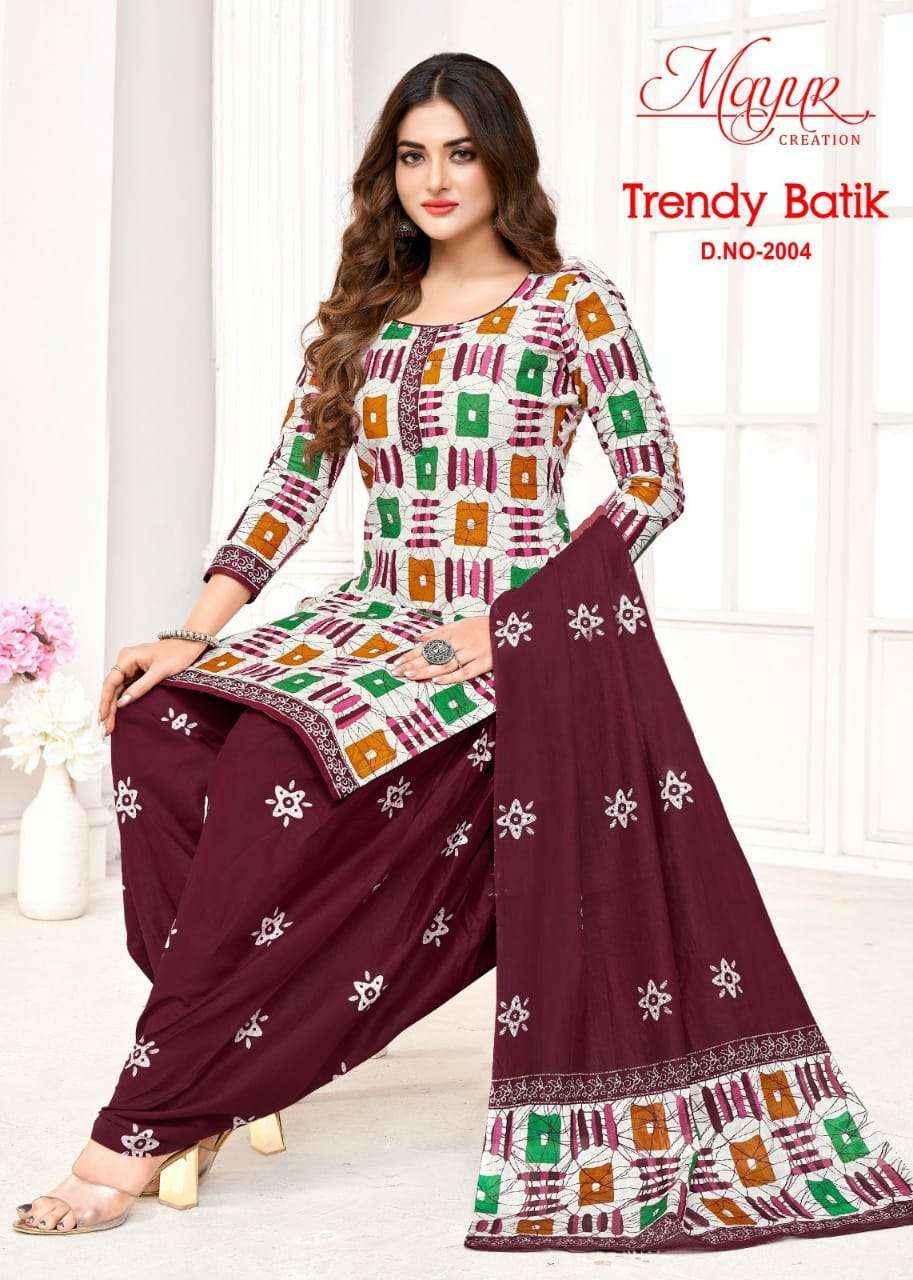 Mayur Creation Trendy Batik Vol 2 Cotton Dress Material 10 pcs Catalogue