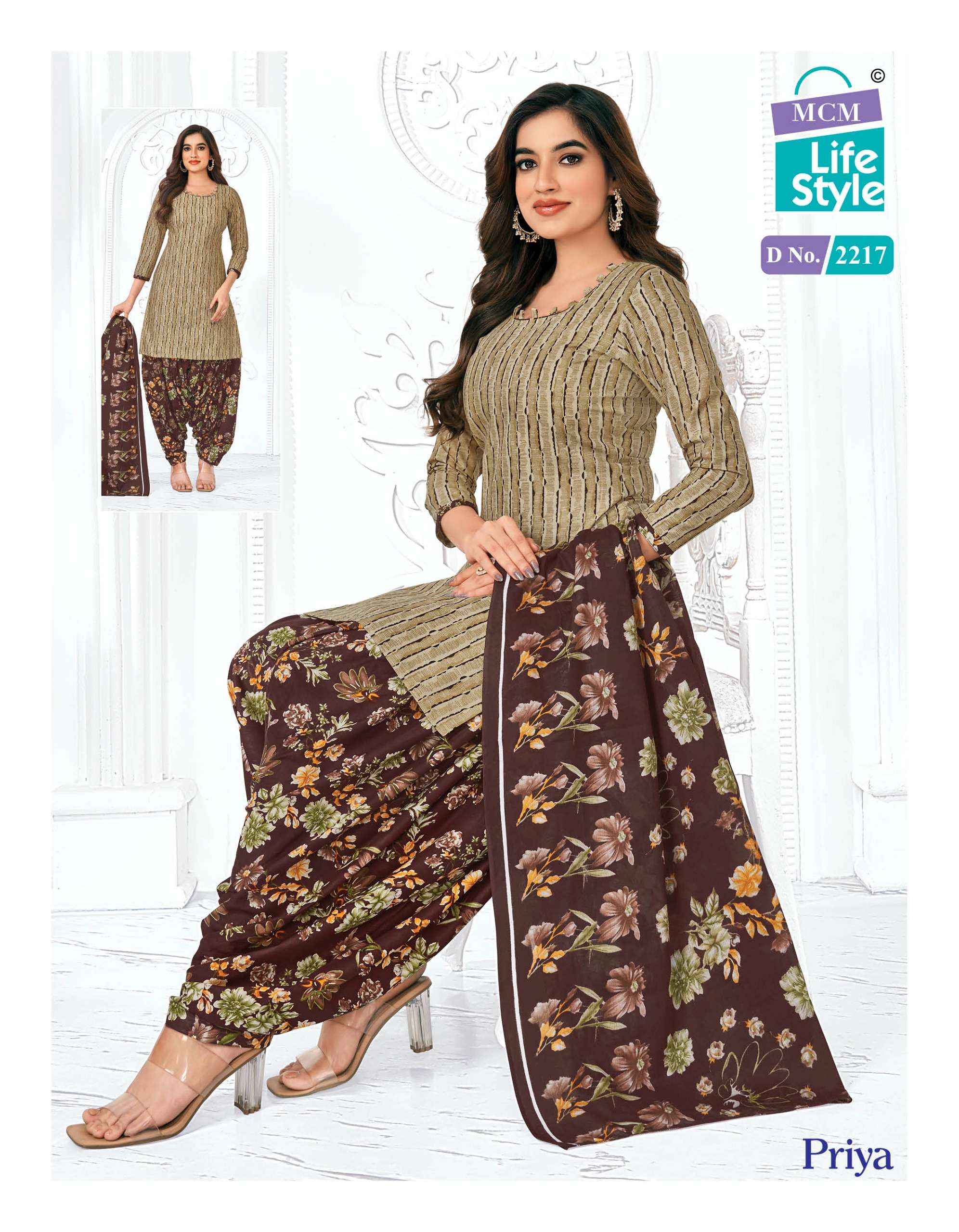 MCM Lifestyle Priya Vol 22 Cambric Cotton Dress Material 36 pcs Catalogue