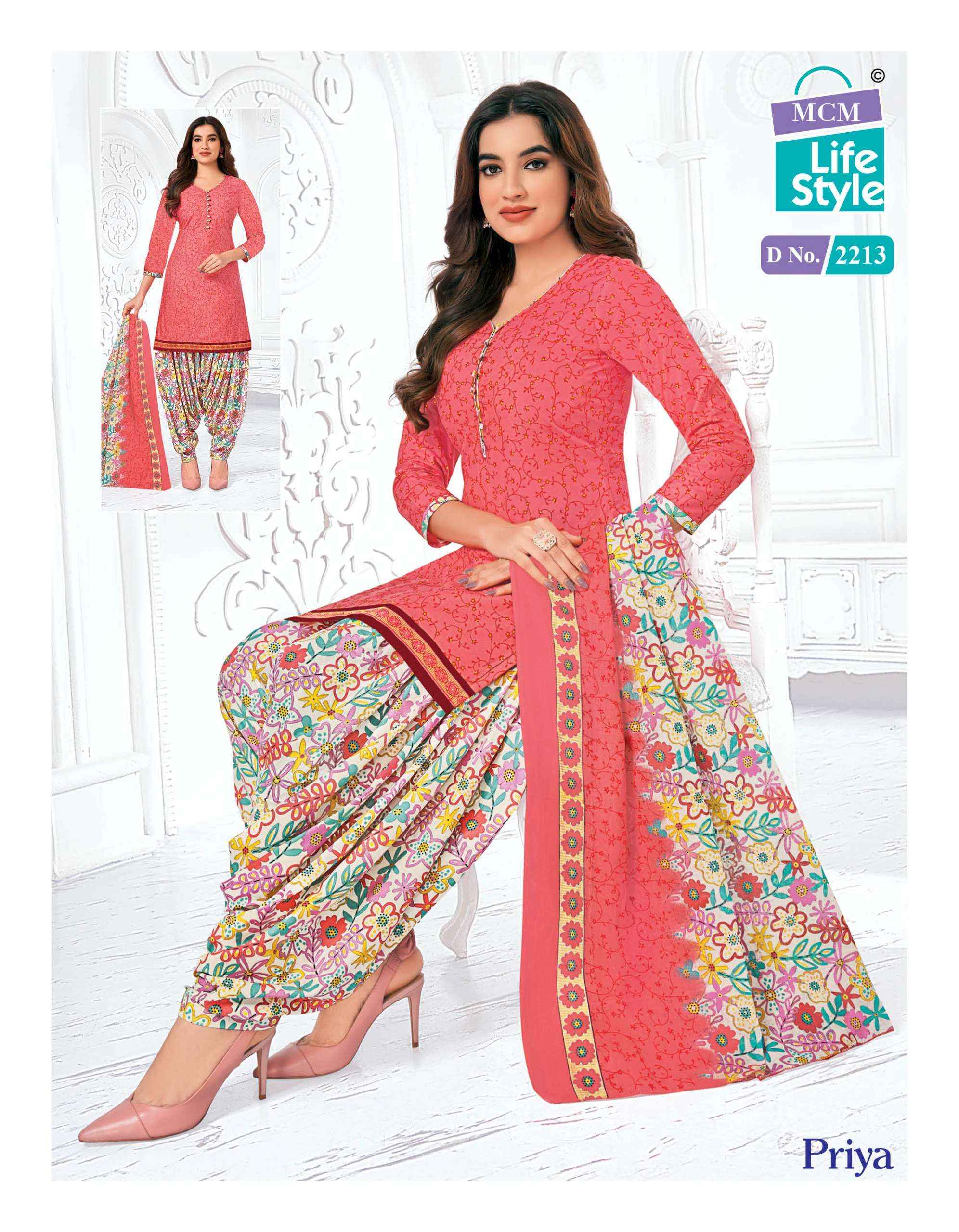 MCM Lifestyle Priya Vol 22 Cambric Cotton Dress Material 36 pcs Catalogue