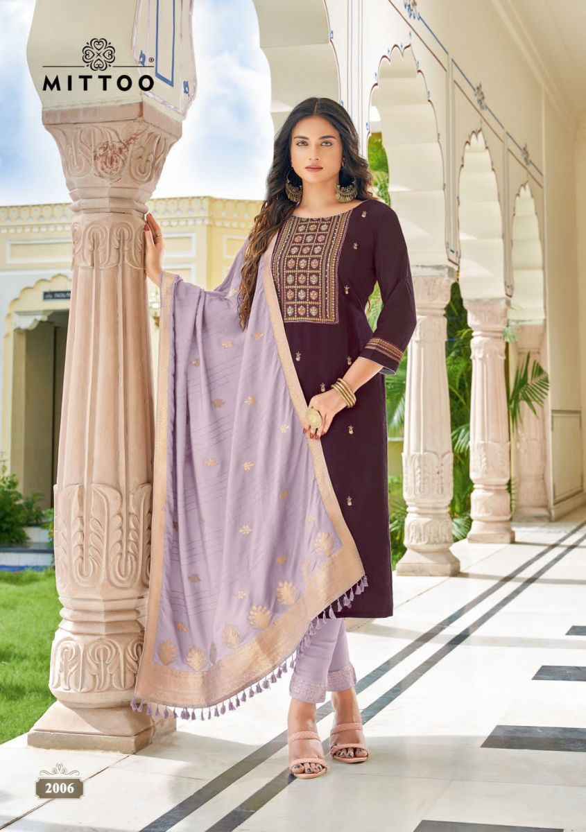 Mittoo Simayaa Viscose Kurti Combo 6 pcs Catalogue