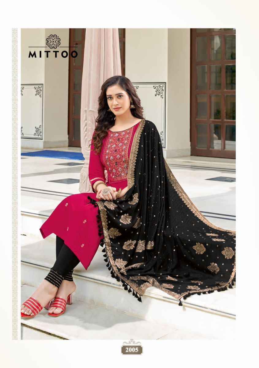 Mittoo Simayaa Viscose Kurti Combo 6 pcs Catalogue