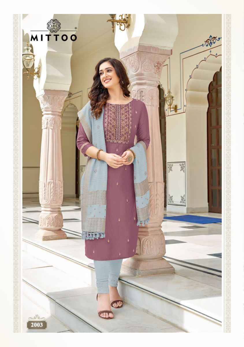 Mittoo Simayaa Viscose Kurti Combo 6 pcs Catalogue