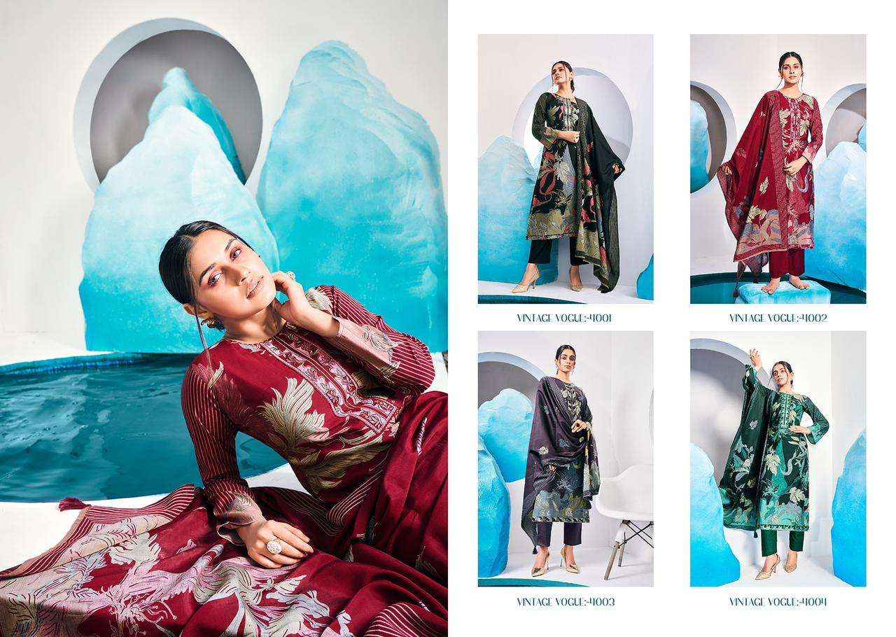 Mumtaz Arts Vintage Vougue Muslin Dress Material Best Suits Wholesaler