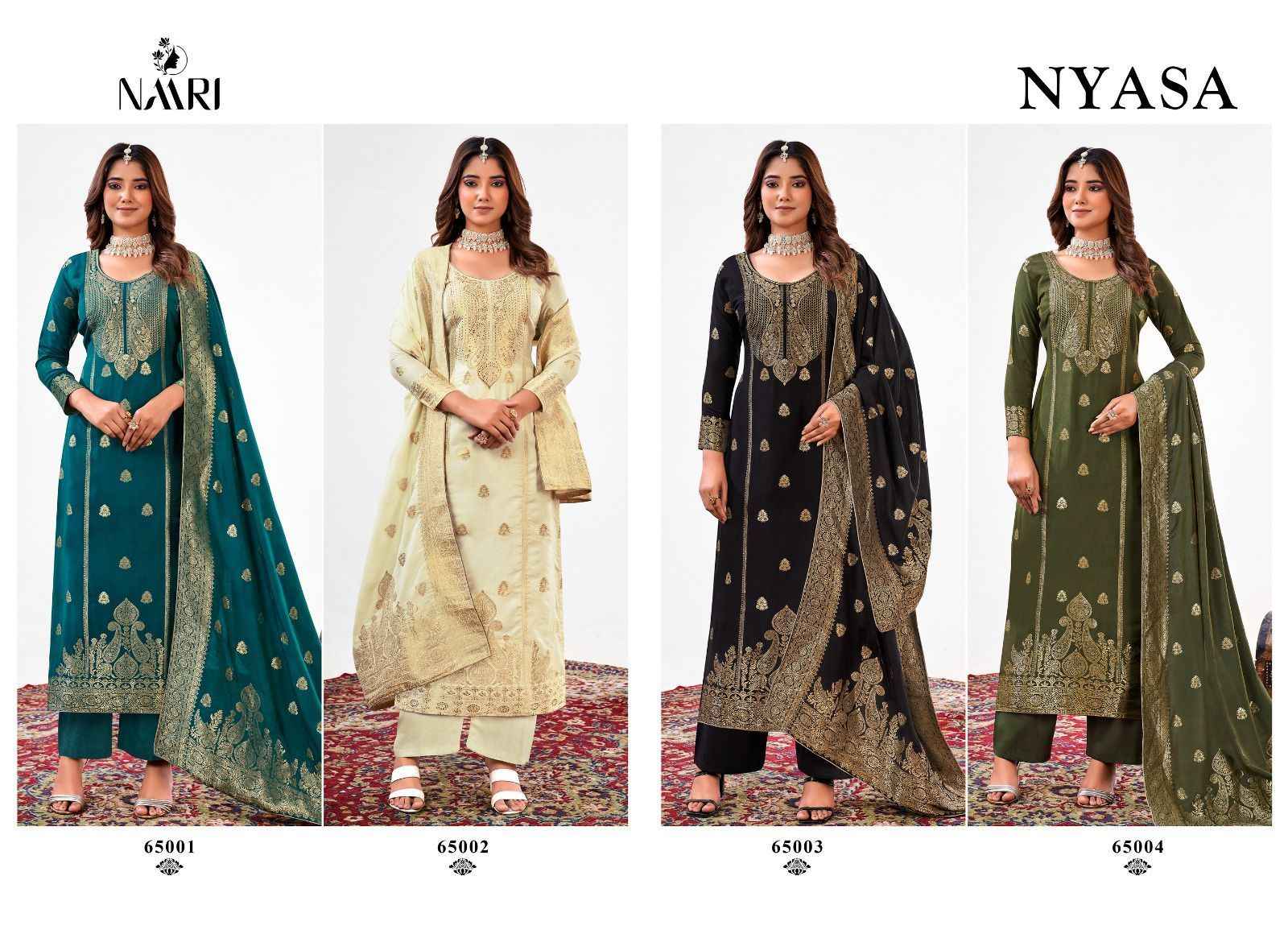 Naari Nyasa Muslin Dress Material 4 pcs Catalogue