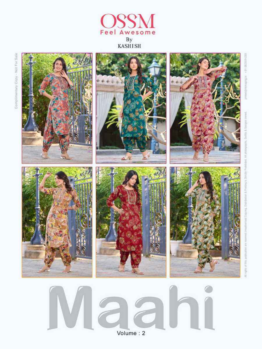 Ossm Maahi Vol 2 Rayon Kurti With Pant 6 pcs Catalogue