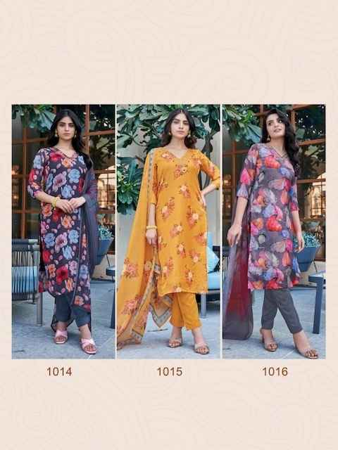 Parra Studio Megha Organza Kurti Combo 6 pcs Catalogue