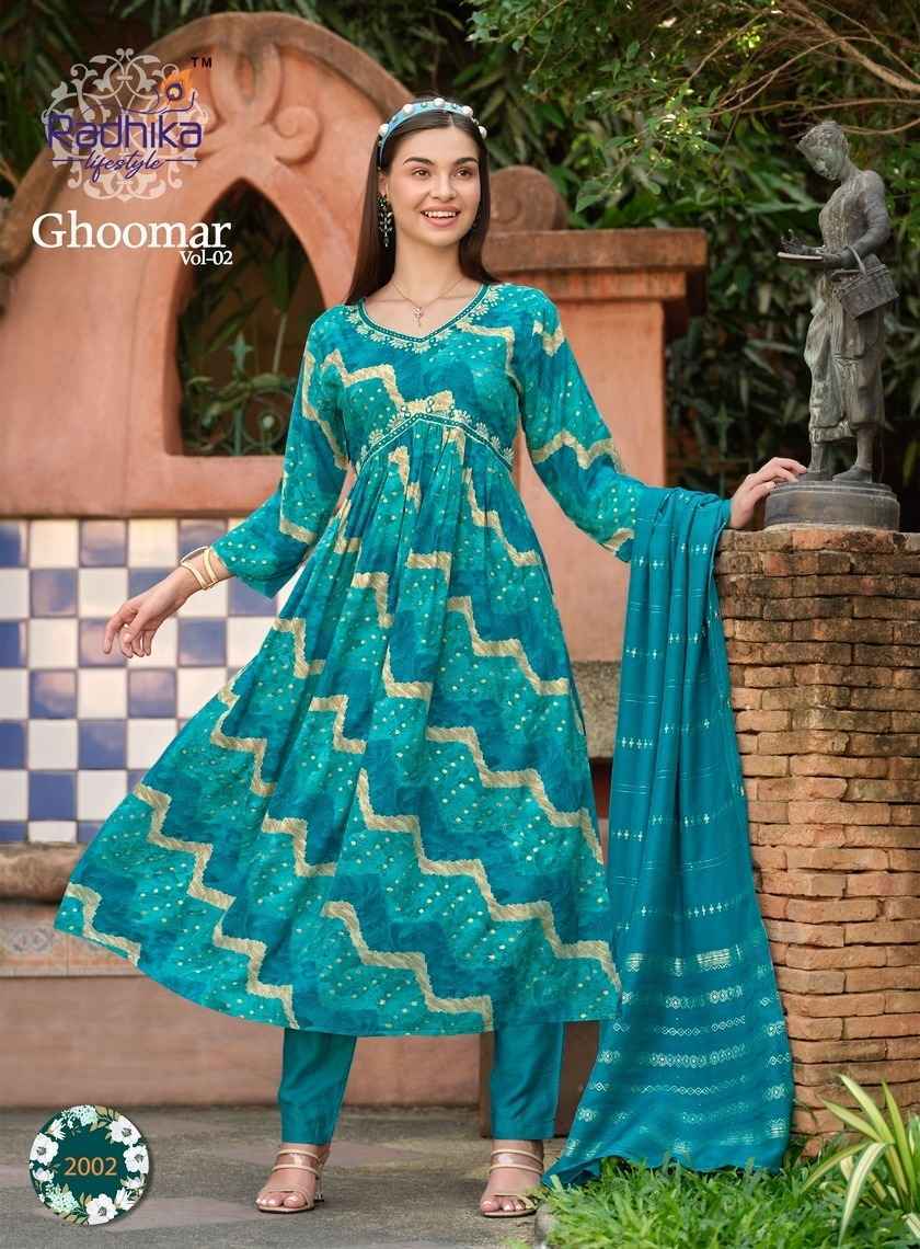 Radhika Lifestyle Ghoomar Vol 2 Rayon Kurti Combo Wholesale Online
