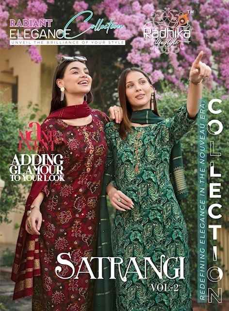 Radhika Lifestyle Satrangi Vol 2 Chanderi Kurti Combo 6 pcs Catalogue