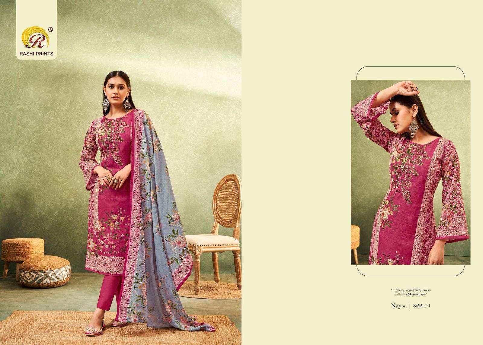 Rashi Prints Naysa Vol 22 Cambric Cotton Dress Material 6 pcs Catalogue