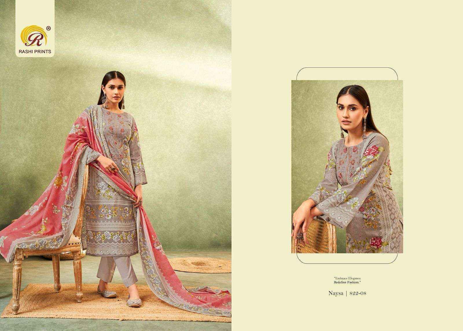 Rashi Prints Naysa Vol 22 Cambric Cotton Dress Material 6 pcs Catalogue
