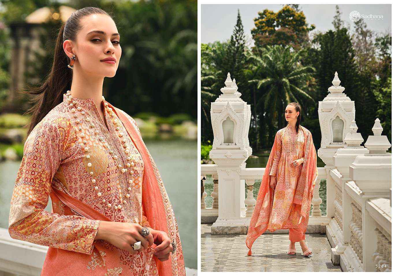 Sadhana Fashion Mehraam Lawn Cotton Dress Material 10 pcs Catalogue