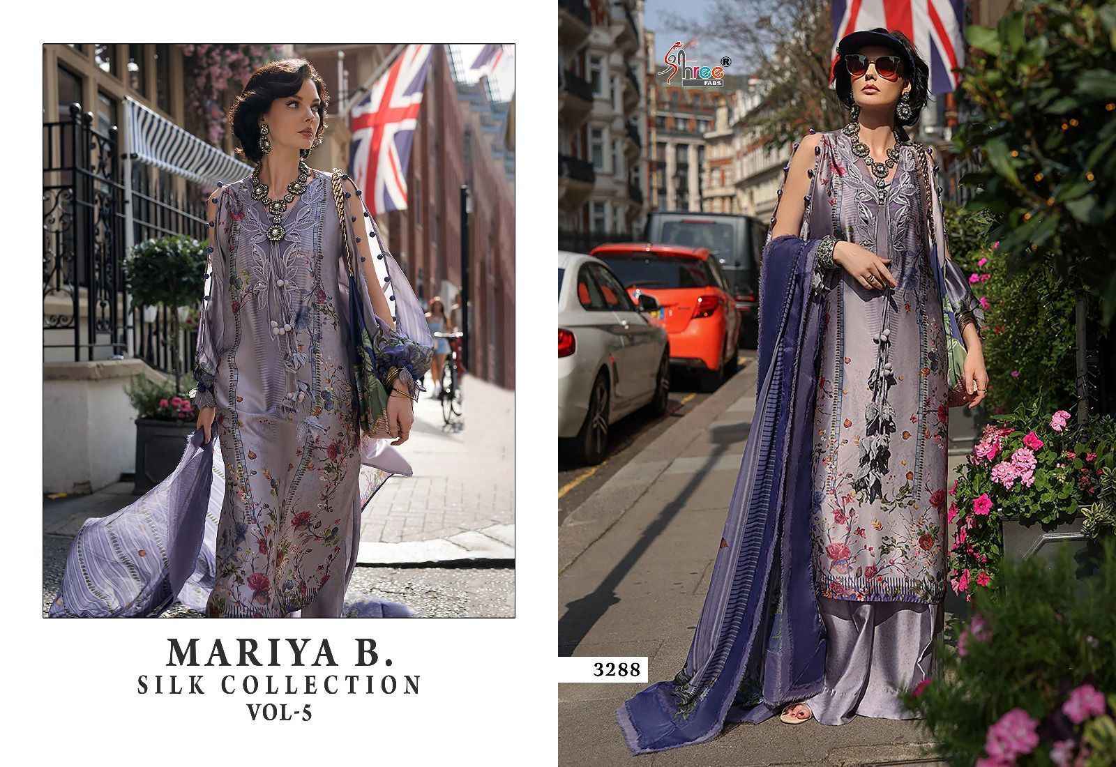 Shree Fabs Mariya B Silk Collection Vol 5 Nx Japan Satin Dress