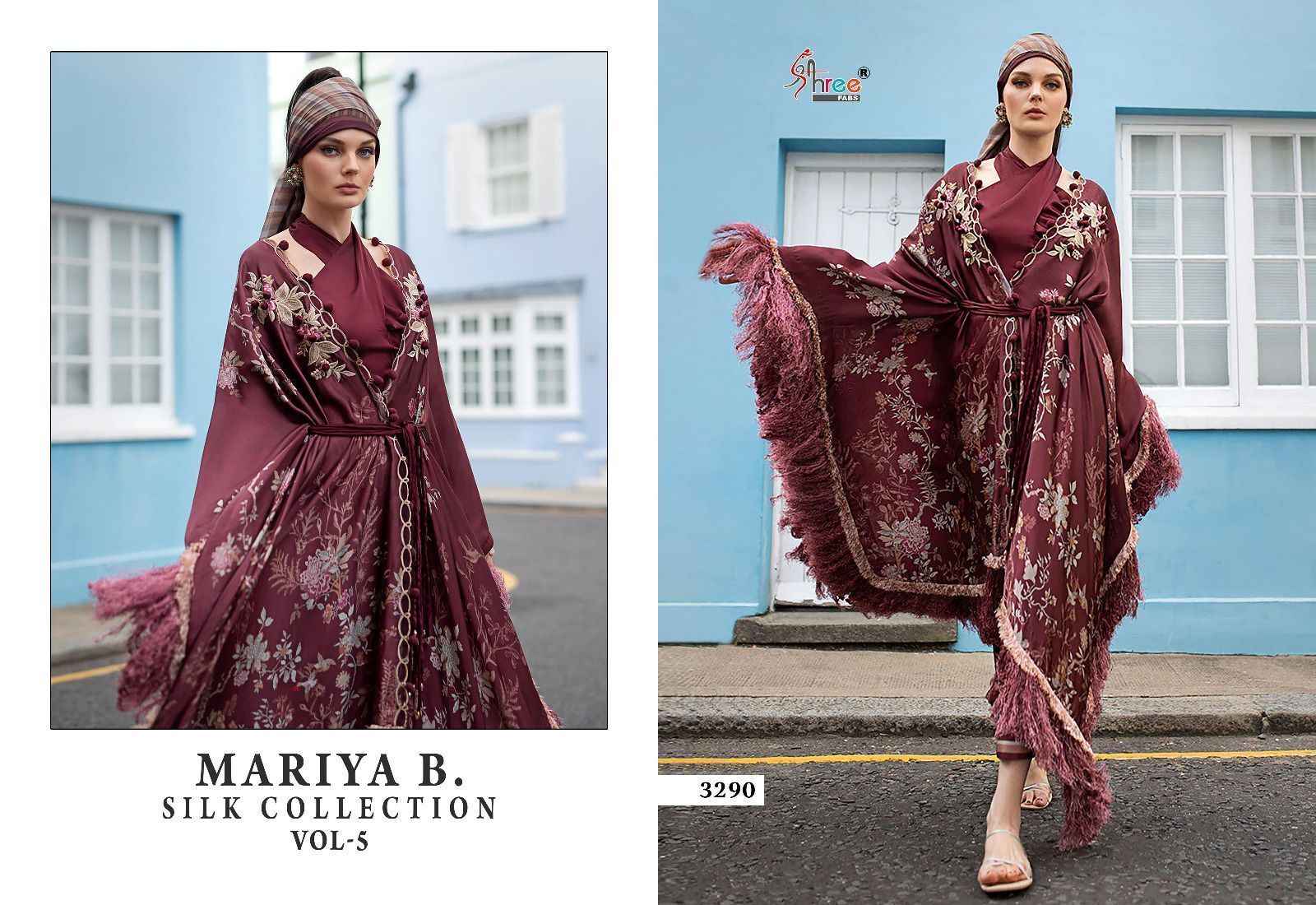 Shree Fabs Mariya B Silk Collection Vol 5 Nx Japan Satin Dress