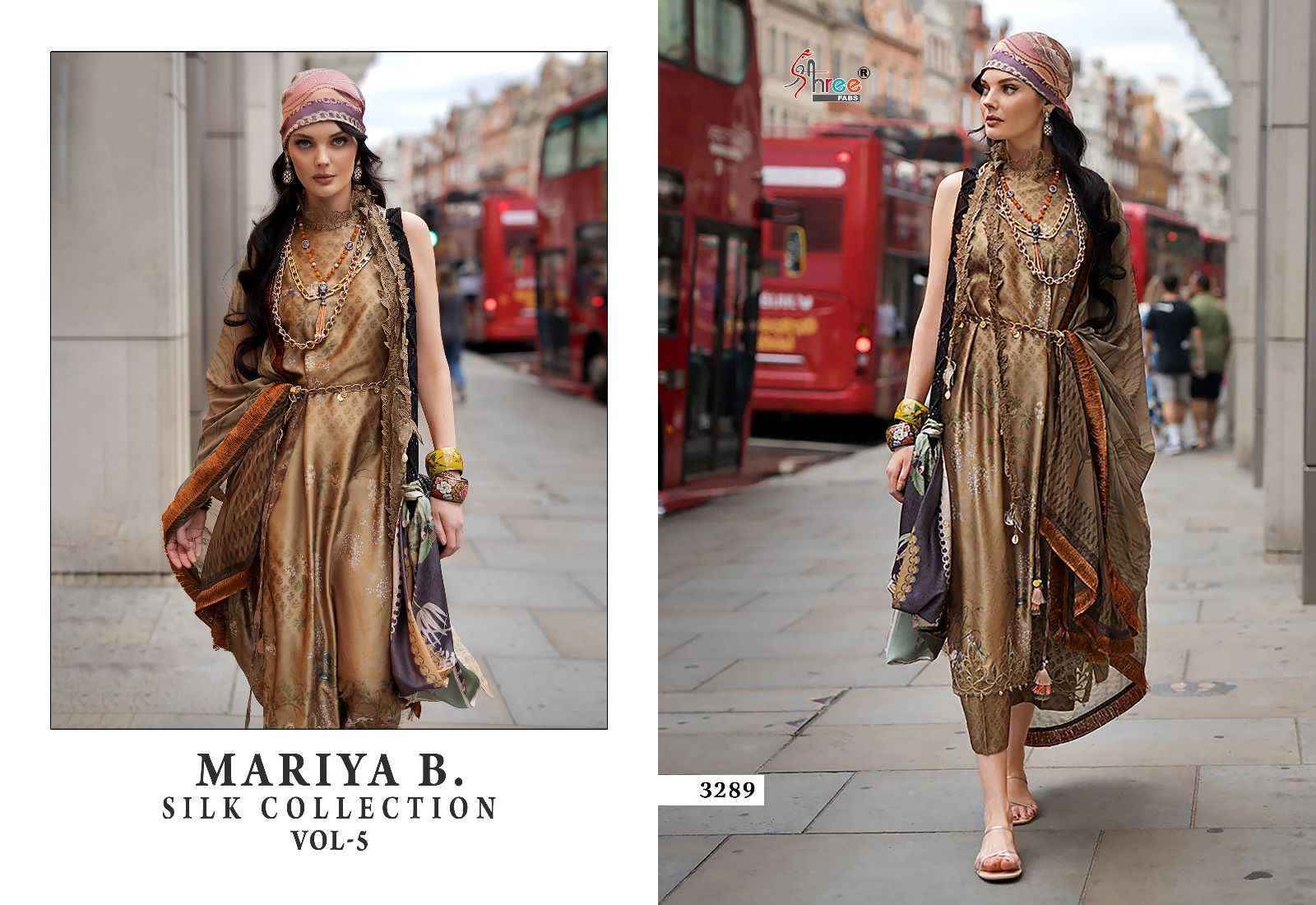 Shree Fabs Mariya B Silk Collection Vol 5 Nx Japan Satin Dress